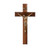 Genuine Walnut Wood Wall Crucifix, 11" | Style A