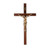 Genuine Walnut Wood Wall Crucifix, 11" | Style b