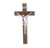 Genuine Walnut Wood Wall Crucifix, 12" | Style G