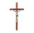 Genuine Walnut Wood Wall Crucifix, 13" | Style B