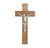 Genuine Walnut Wood Wall Crucifix, 9"