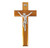 Natural Cherry Wood Wall Crucifix, 10"