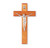 Natural Cherry Wood Wall Crucifix, 10" | Style A