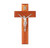 Natural Cherry Wood Wall Crucifix, 11" | Style A