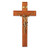Natural Cherry Wood Wall Crucifix, 11" | Style B