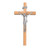 Oak Wood Wall Crucifix, 10" | Style F