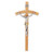 Oak Wood Wall Crucifix, 8"