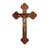 Walnut "Latin Style" Wood Wall Crucifix, 10"