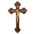 Walnut Wood "Latin Style" Wall Crucifix, 10" | Style A