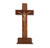 Walnut Wood Standing Crucifix, 10" | Style B