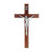 Walnut Wood Wall Crucifix, 10"  | Style D