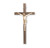 Walnut Wood Wall Crucifix, 10"  | Style K