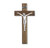 Walnut Wood Wall Crucifix, 10"  | Style M