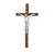 Walnut Wood Wall Crucifix, 10"  | Style N