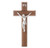 Walnut Wood Wall Crucifix, 10"  | Style P