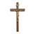 Walnut Wood Wall Crucifix, 10"  | Style U