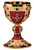 #2372 "The Visigoth" Chalice & Scale Paten | 8 3/8", 14oz. | Brass and Sterling Silver | 24K Gold Plated