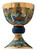 #2310 "The Genesis" Chalice & Paten | 7 5/8", 25oz. | Solid Sterling Silver | 24K Gold Plated