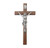 Walnut Wood Wall Crucifix, 15" | Style A