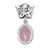 Pink Enameled Baby Miraculous Baby Medal on an Angel Pin