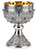 #2945 "The Germanic" Chalice & Paten | 6 3/4", 20 oz. | Sterling Silver with Blue Enamel & Gemstones