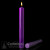 Purple Large Diameter Altar Candles | 51% Beeswax | All Sizes & End Types