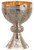 #2722 "The Apostles" Chalice and Bowl Paten | 6 3/4", 18oz. | 24K Gold Lined | Silver Plated