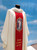 #350 Divine Mercy Chasuble | Roll Collar | Wool/Gold | All Colors