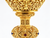 #2980 Gothic Chalice & Paten | 9 7/16", 12oz. | Gold-Plated with Ruby and Sapphire Accents | Made in Spain