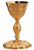 #2724 "The Florentine" Chalice & Dish Paten | 7 7/8", 12oz. | 24K Gold Plated