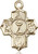 Small First Communion 5-Way Gold Filled Medal | 18" Chain