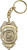 St. Michael the Archangel Gold Finish Badge Keychainv