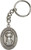 St. Francis Silver Finish Keychain