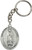 Our Lady of Guadalupe Silver Finish Oval Keychain | Made in USA