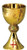 #469 Grape & Vine Node Chalice & Paten | 7 1/2", 16oz. | 24K Gold-Plated & Sterling Cup