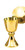 #495 I Am The Resurrection Chalice & Paten | 7 3/8", 16oz. | 24K Gold-Plated