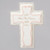 6" God Bless This Little One Baptism Wall Cross | Porcelain | Pink