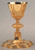 #2938 Chalice & Scale Paten with Ring | 9", 14oz. | Brass and Sterling Silver | 24K Gold Plated