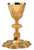 #2938 Chalice & Scale Paten with Ring | 9", 14oz. | Brass and Sterling Silver | 24K Gold Plated