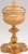 #2938-1 Covered Ciborium | 10 5/8", 150 Hosts | Brass | 24K Gold Plated