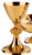 #2255 Contemporary Chalice | 8 1/4", 14oz. | 24K Gold-Plated