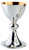 #2520 Hand Chiseled Chalice | 7 3/4", 15oz. | Silver Plated