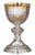 #1856 Traditional Chalice & Dish Paten | 7", 13oz. | Sterling Silver | 24K Gold Lined