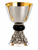 #2848 Grape & Leaf Chalice & Bowl Paten | 6-7/8", 20oz. | Silver-Plated & 24K Gold-Lined | Made in Spain