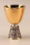 #2923 Twelve Apostles Chalice & Scale Paten | 6 1/2", 14oz. | Two Tone | 24K Gold Plated