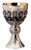 #2684 Last Supper Chalice & Bowl Paten | 6 3/4", 14 oz. | Silver Plated | 24K Gold Lined