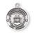 Sterling Silver Air Force Medal with St. Christopher on Reverse Side