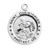 Sterling Silver Navy Medal with St. Christopher on Reverse Side