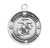 Sterling Silver Marines Medal with St. Christopher on Reverse Side