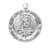Sterling Silver Army Medal with St. Michael on Reverse Side